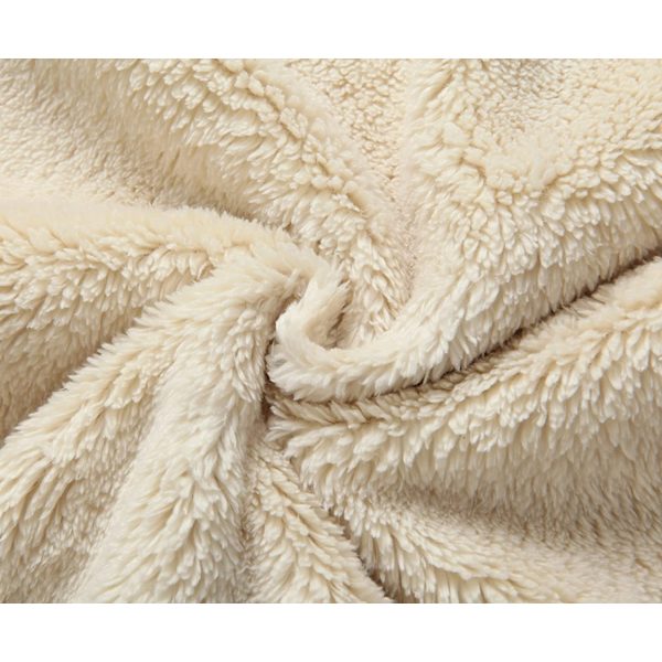 Womens Casual Vinter Varm Fleece Sherpa Foret Pullover Hættetrøje Bl