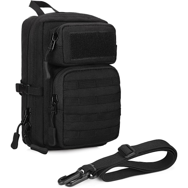 Crossbody Bag Taktisk Axelväska Molle Militärväska Mini Messenger Bag Män Multifunktionell Liten Väska Män Kvinnor för Vandring Camping Utflykt Resa C