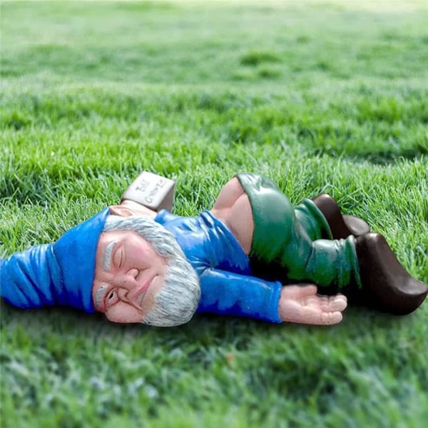 Trädgårdstomtar Creative Gnome Dwarf Funny Rude Disorderly Statue O