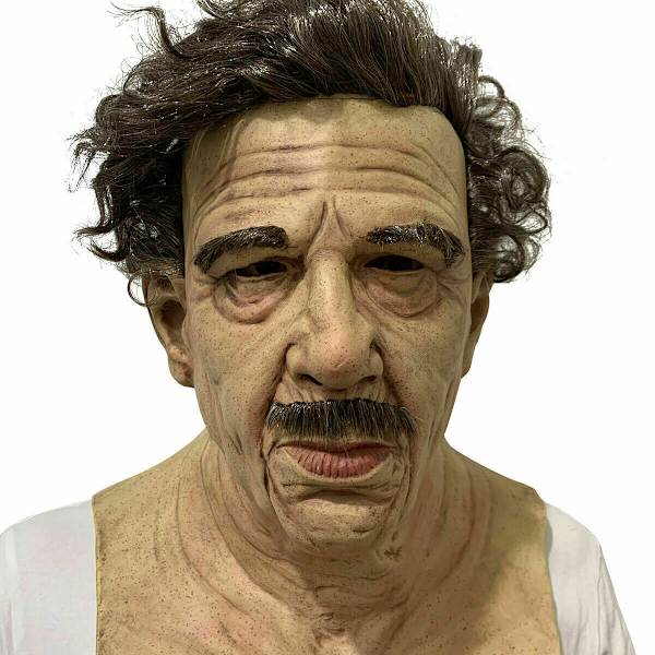 Min Gamle Man Rolig Mask Super Mjuk Vuxen