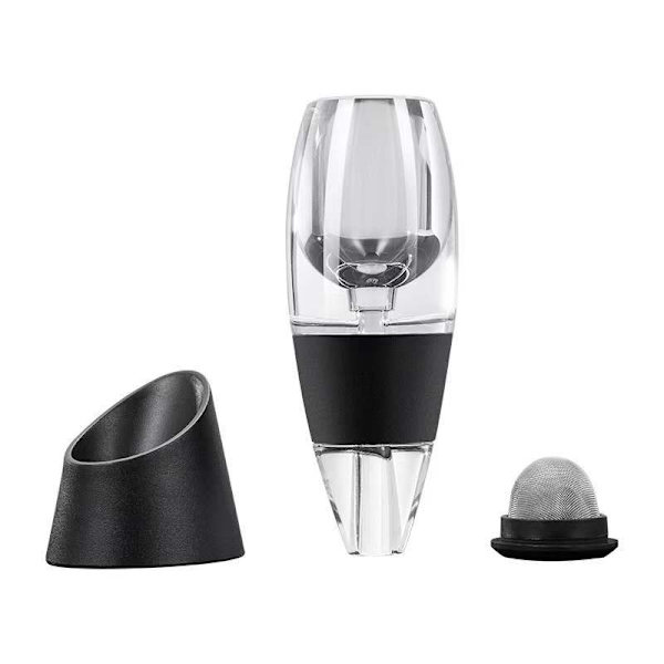 Vinaerator Vindekanter Stativ, Premium Vindekanter med Venturie Effekt, Vindekanter Dekanter Rødvin, 7*6*16cm