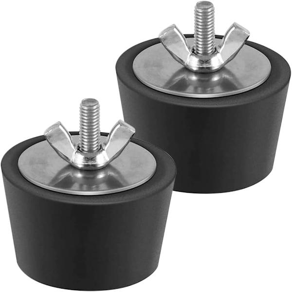 Vinterpropper pool gummiplugger, 2 stk. vinterpropper pool 38mm, rustfrit stål