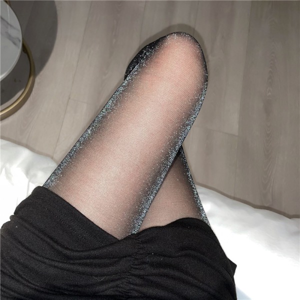 5kpl sukat Verkkosukat Mustat silkkisukat