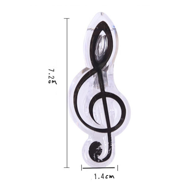 10 stk. Musik Symboler Binder Clips, Nod papir Klemme, til Nod Papir, Dokumenter, Noter Fotos - Kontor Forbrugsvarer, Diskantnøgle og Ottende Note, 5 C
