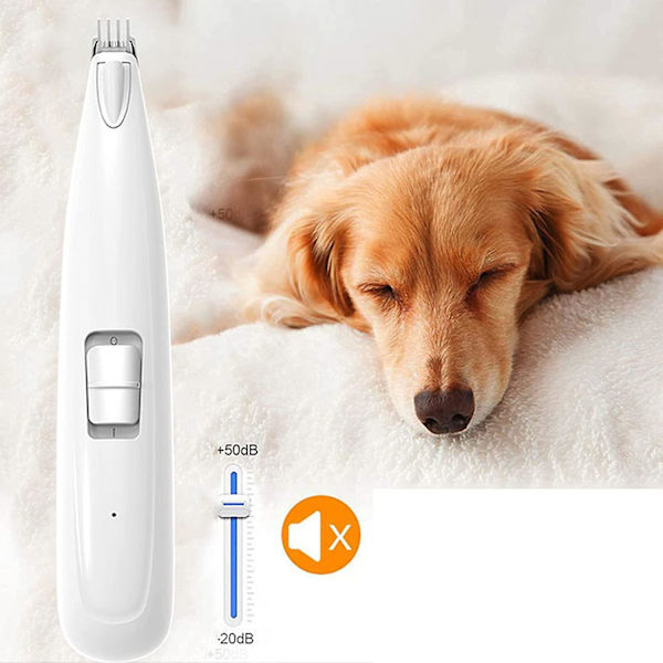 Klippmaskin för husdjurshår med LED-ljus, hundtrimmer