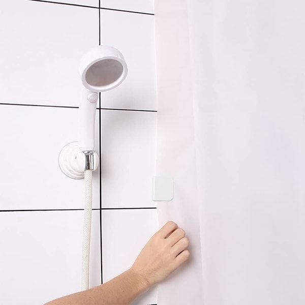 Suihkuverhon klipsit itseliimautuvat, suihkuverhon pidikkeet, suihkuverhon pysäytysklipsit, roiskeenkestävä tuulenpitävä suihkusuoja, suihkuverhon ja C:n pitämiseen