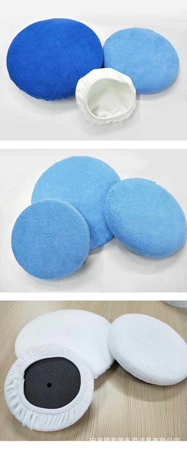 3 stk. (5-6 tommer) Mikrofiber Polering Bonnets, Bilpoler Pad Bonnet Buff