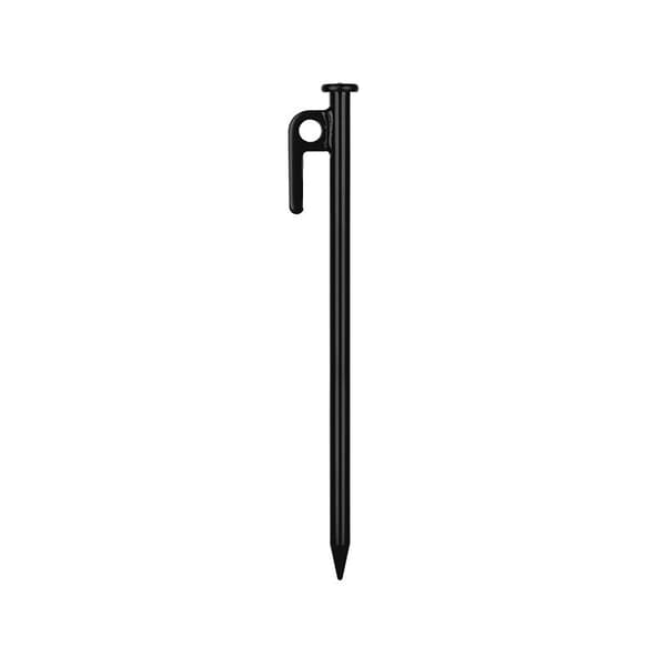 10 x Teltpløkker, kompatible telte, lysthuse, markiser, stålkroge kompatible hårdt underlag, 20 cm, sort