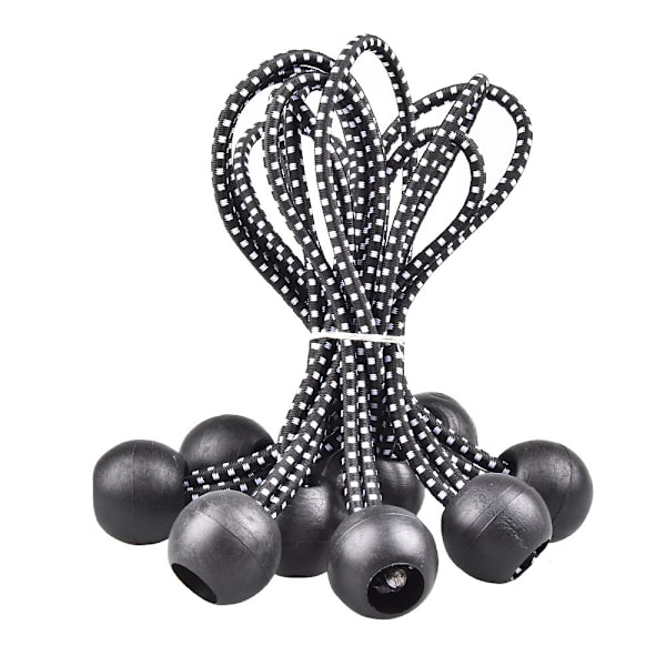 40 st elastiska spännare, spännare, spännare med kula, elastisk bungee, tält, campingfästen Många utomhusapplikationer (15,5 cm)