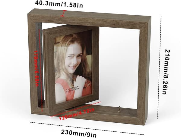 Bilde Ramme Sett, 23 × 21 cm, Bryllupsbilde Ramme er Laget av MDF Trepaneler