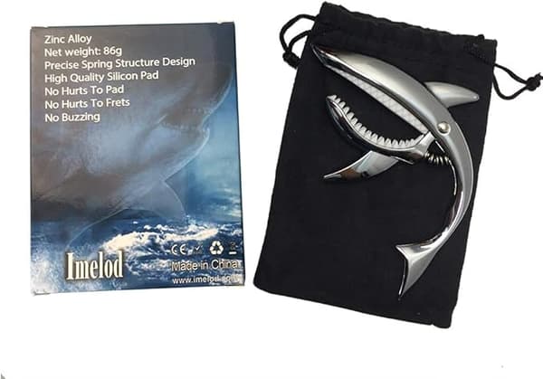 Zink Alloy Gitarr Capo Haj Capo för Akustisk och Elektrisk Gitarr med Goo