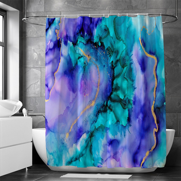 Färgglad tryckt duschdraperi, 100cm*180cm