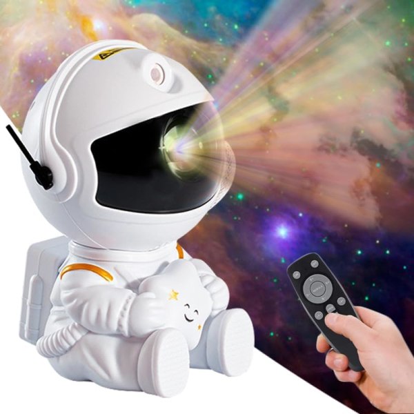 Astronautti Galaxy -projektori, tähtiprojektori Galaxy Night Light - A