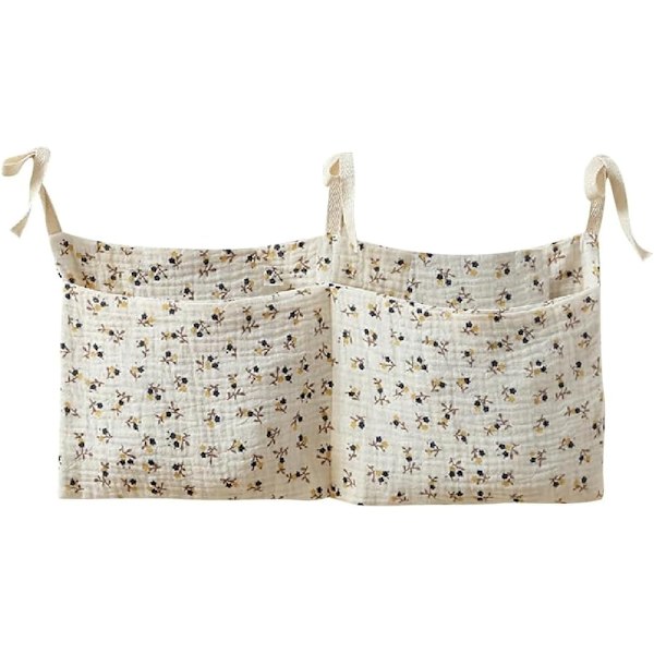 1 stk Hængende opbevaringspose 2 i 1 Sengarrangør til børneværelse Sengarrangører Hængende opbevaringspose Baby seng Sengearrangør（39*20cm）