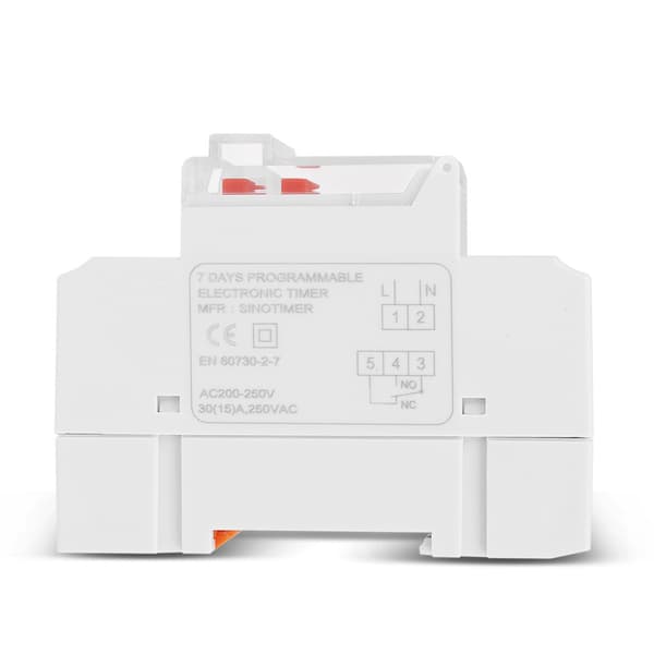 Digital Timer Switch 220V DC 30A LCD-display Veckovis elektronisk relätidsswitch med nedräkningsfunktion