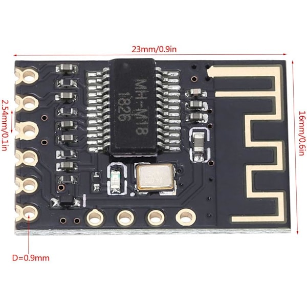 Bluetooth-kort, MH-MX8 lydmottaker trådløs elektronisk Bluetooth-modul