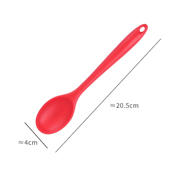 Premium silikonespatel, 27,8*6CM, sort