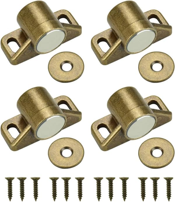 4 st magnet för skåpsdörr magnetisk dörrlås magnetisk dörrstängare med