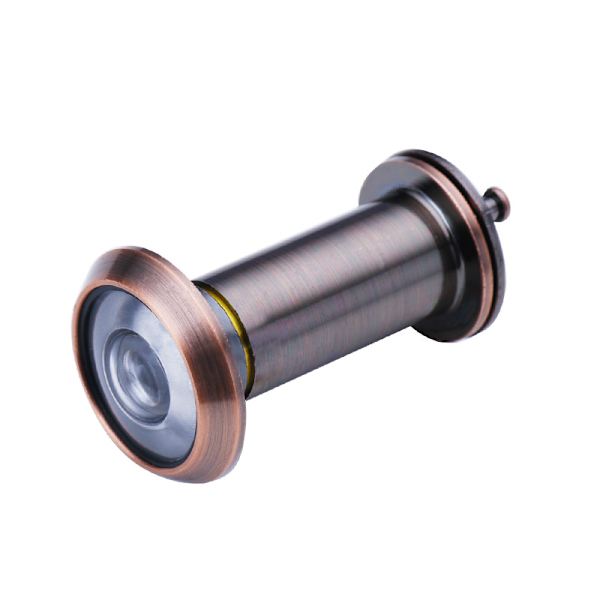 Dörröga 200° vidvinkelobjektiv Dörrtjocklek 40-65 mm (gammal röd)