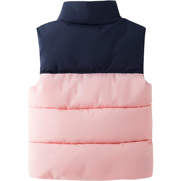 Barn Ärmlös Dunväst Vinter Rosa Rock 120cm