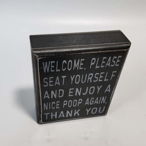 25465 Klassisk lådskylt, 15,5 x 13 cm, Du vet aldrig vad du har förrän det