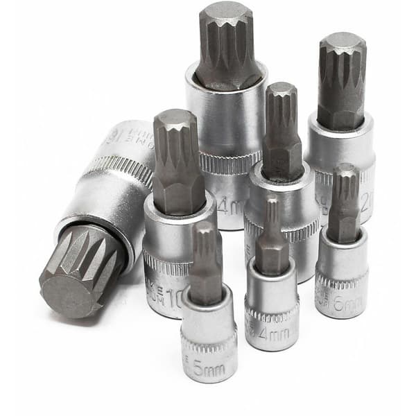 Multi-tann socketsett 8 deler M4 - M16