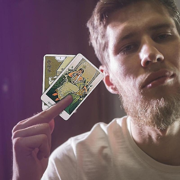 Vit Numen Heligt Djur Tarotkort För Nybörjare Klassisk Traditionell Tarotlek För Spådom Spådom Brädspelskort