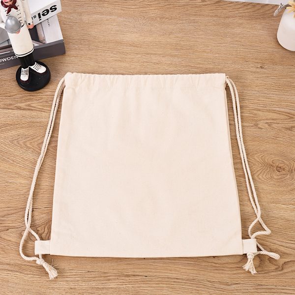 Set med 3 bomulls pustende støvtett snorpose oppbevaringspose, 16*21cm
