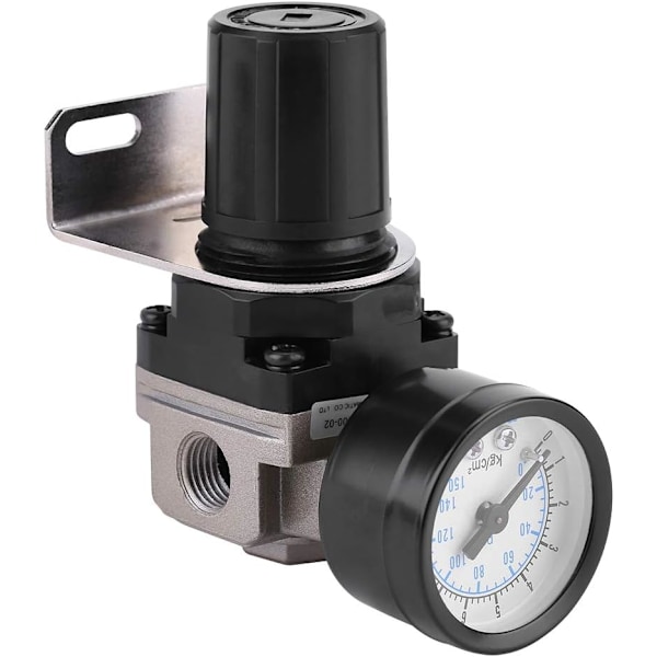 Lufttrycksregulator, G1/4 luftdriven kompressor med tryckmätare, 1