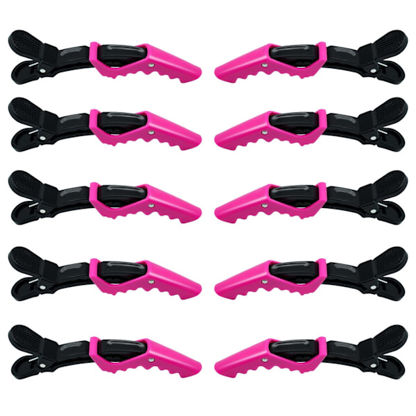 Hårklemmer Alligator Klemmer 10 Pakk Salong Hårklemmer Plast Hårklemmer Gato