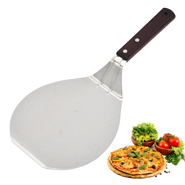 6 tums metallpizzaskal, pizzavändare, pizzaugntillbehör för hemlagad pizzabakning
