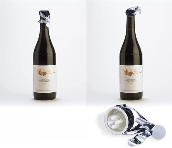 Flaskestopper med håndtag, 4 stk. champagneprop til rustfrit stål