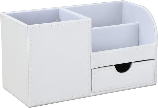 4 roms multifunksjonell skrivebordsarrangør (hvit), en, 22,5*10*12cm