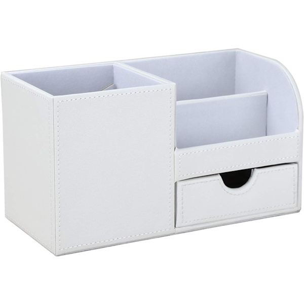 4 rum multifunktionel skrivebordsarrangør (hvid), en, 22,5*10*12cm