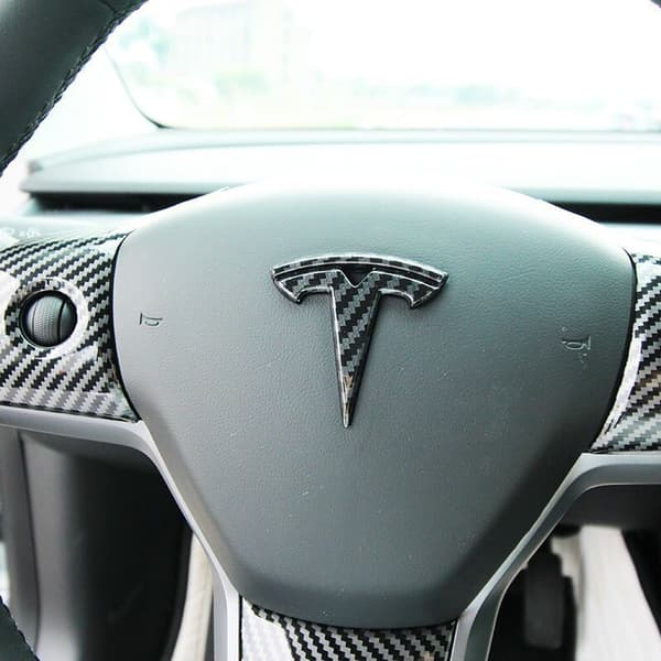 Sopii Tesla model3 -auton tarroihin TESLA ohjauspyörän tarra