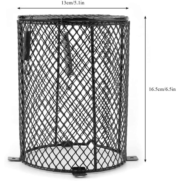 Varmelampeskjerm beskyttende bur for å forhindre brannskader uten kjæledyr (stor rund)
