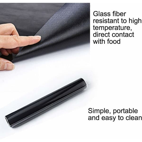 BBQ bageplader 5 stk. ark bageplader BBQ måtter 40 x 33cm non-stick og genanvendelige