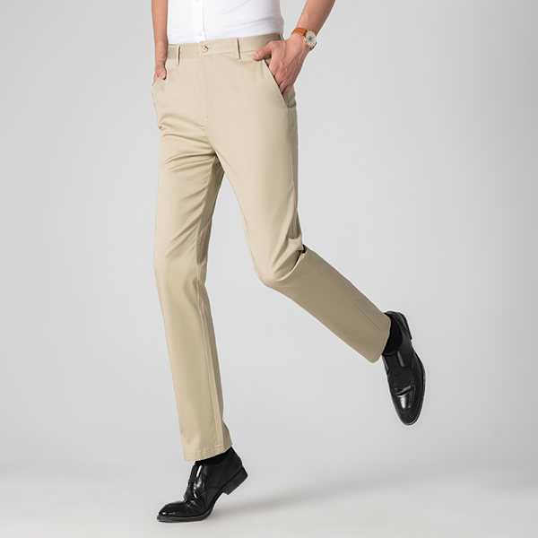 Herre Classic-Fit Wrinkle-Resistant Flat-Front Chino Pant