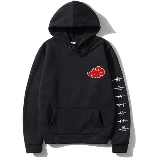 Itachi Kostume Hoodie Akatsuki Jakke Sort Mænd Trøje Uchiha Sasuke Akats