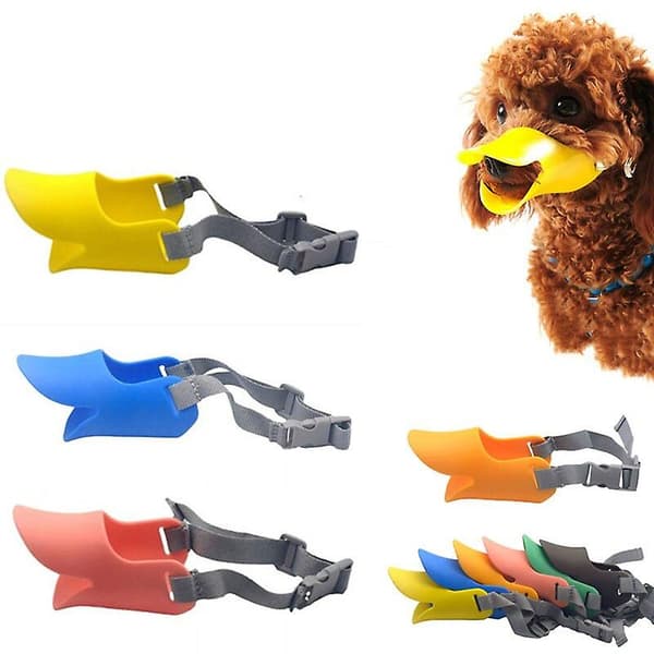 And Muzzle Silikone And Muzzle Maske Til Hunde Anti Bid Stop Gøen Lille