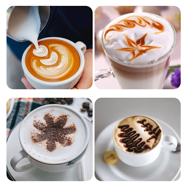 400ml Melkeskummer i Rustfritt Stål, Håndmikser, Melkeskummer, Manuell Melkeskummer, Barista-emulgator Ideell for Melkeskum, Cappuccino og Latte Macchiato