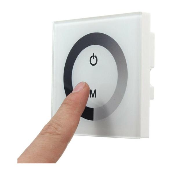 DC 12-24V LED Touch Wall Controller Panel med ljusstyrka ändra dimmer S