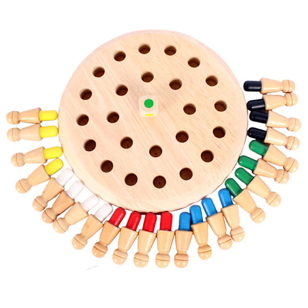 1 sett familiebrettspill i tre, 17*17*2CM