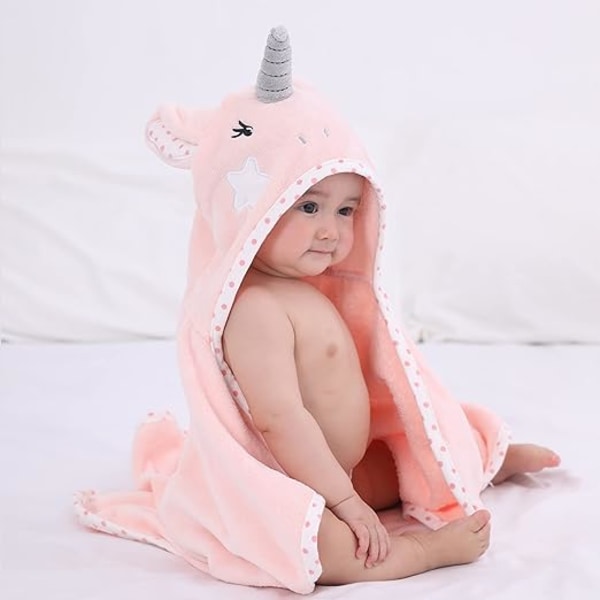 Baby badhandduk med unik djurdesign Ultramjuk tjock bomull fo