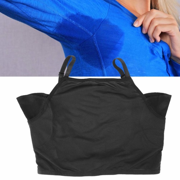 Svettskyddsväst Underkläder Väst, Återanvändbar Tvättbar Armhåla Svett Underarm Svett Absorberande Snabbtorkande Väst(Medium)
