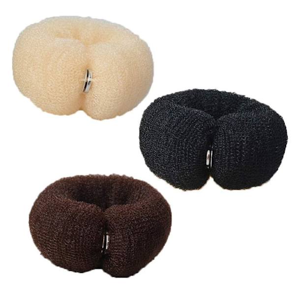 6 stk. hårbolle-maskine, rulle-værktøj, hårring, donut-hårbolle-maskine