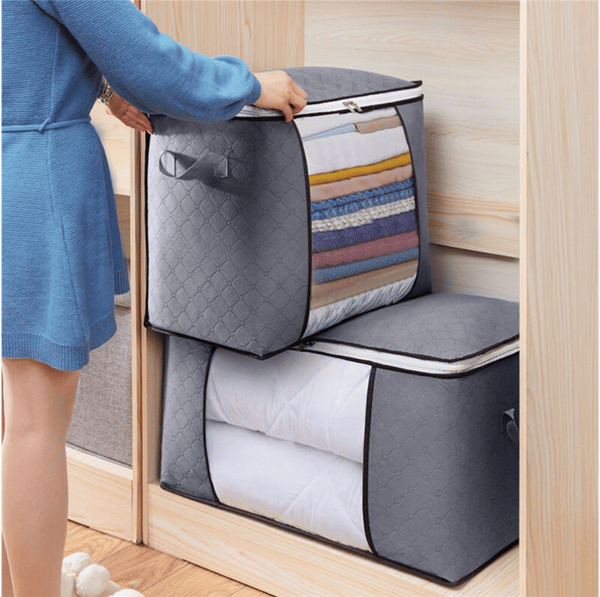 Set med 3 förvaringsväskor H.35 x B.60 x D.40 cm Mörkgrå