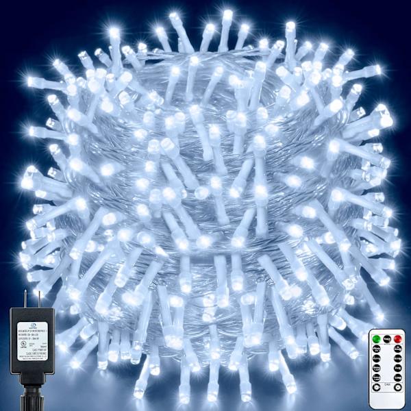 Julbelysning utomhus 800LED/330FT Super Long String Lights Vattentät F