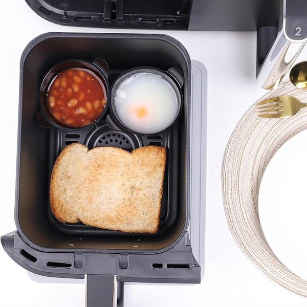 Muffinfodral Äggform Kokt Äggkopp | Silikon Äggform för Airfryer, Kokt Äggform, Äggkokare Insats för Pocherade Ägg & Ägg Benedict för Baki