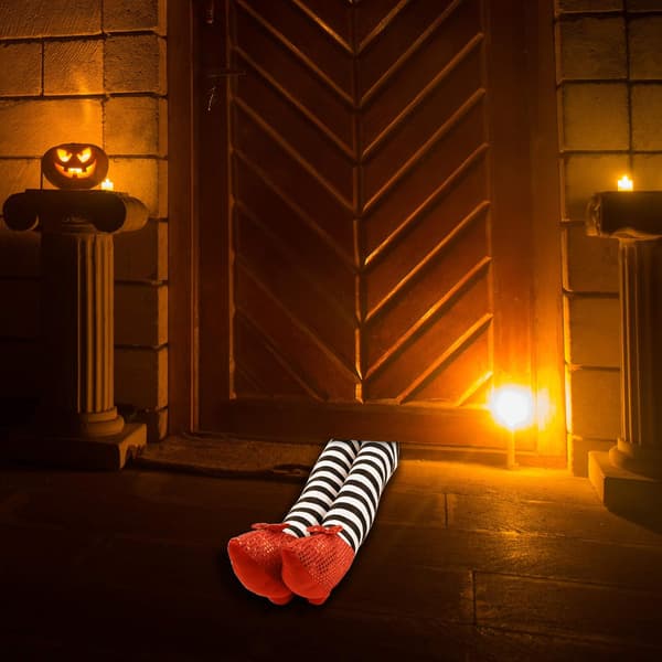 Skeleteen Onde Heks Ben Prop - Knuste Heks Fødder med Ruby Slippers Ya